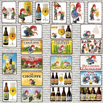 Belgické Pivo, Káva Znamení Plaku Kovové Vintage Desky Pro Umění Zdi Domů, Obchod, Restaurace, Dekorace 30X20CM DU-3599A