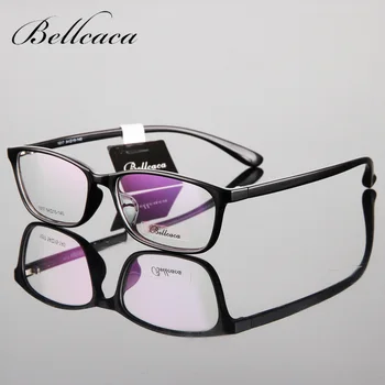 Bellcaca TR90 Podívaná Rám Brýle Muži, Ženy, Počítače, Optické Brýle Krátkozrakost Pro Mužské Transparentní čiré Čočky lunetě BC033