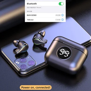 Bezdrátová Bluetooth Sluchátka s Mikrofonem Sportovní Vodotěsné Bezdrátové Sluchátka Sluchátka s mikrofonem, Dotykové Ovládání Hudby Sluchátka Pro Telefon