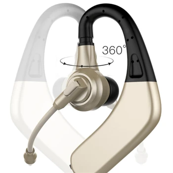 Bezdrátové Bluetooth držák za uši Sportovní Obchodní Ucho Bud sluchátka Dvojí Baterie s Mikrofonem pro Disk, sluchátka
