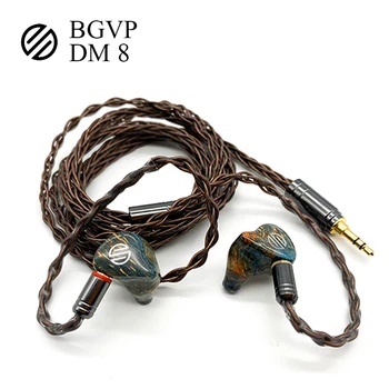 BGVP DM8 Originální Nový Příjezdu 8BA jednotka kabelový MMCX Monitor Odnímatelný Audio Kabel 3,5 mm hi-fi sluchátka V Uchu sluchátka headset