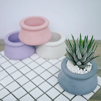 Cementový květináč silikonové Formy ve tvaru Srdce, Pot, Plísně, domácí dekorace sukulentní rostliny hrnkové betonové omítky kulaté formy