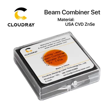 Cloudray Beam Slučovač Sada 20/25mm ZnSe Laser Beam Slučovač + Mount + Laserové Ukazovátko pro CO2 Laserové Gravírování Řezací Stroj