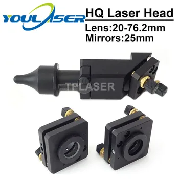 CO2 Laser objektiv Hlavu Zrcadlo Mount 20-76.2 mm Zaměřit Délka 25mm Zrcadla pro Co2 Laserové Gravírování a Řezání Stroj