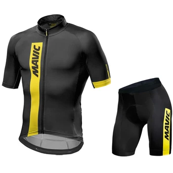 Cyklistický Dres 2020 Pro Tým Mavic Ropa Ciclismo Hombre Letní Krátký Rukáv Dresy, Cyklistické Oblečení Triatlon Bib Šortky Oblek