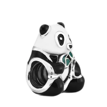 DIY Korálky Sweet Panda Kouzlo Smíšené-Smalt Hot Prodej Šperky se Hodí Originální Přívěsky 925 Stříbrné Náramky, Korálky Pro Výrobu Šperků