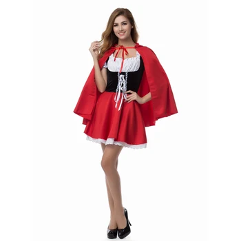 Dospělé Ženy Halloween Červená karkulka Cosplay Kostým Maškarní S-6XL