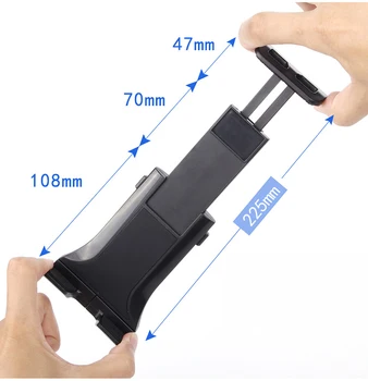 Držák na tablet do auta zadním sedadle heasrest telefon mount podporu plastice flexibilní pro Ipad air 9.7 10.1 10.2 10.5 mini kartu