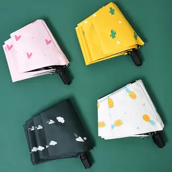 Dárek Mini Kapesní Slunečník Sunny Deštník, Skládací Deštník, Déšť Ženy, Dívky, Anti-Uv Vodotěsné Přenosné Cestovní Deštníky Paraguas