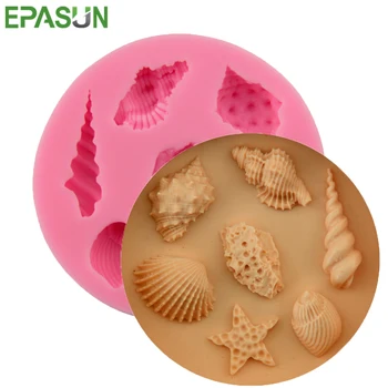 EPASUN 3D Silikonové Formy Mýdlo Zvířat Shell Hvězdice Podobu DIY Tvorby Formy Fondant Jílu Polymeru DIY Formy Zdobení Nástroje