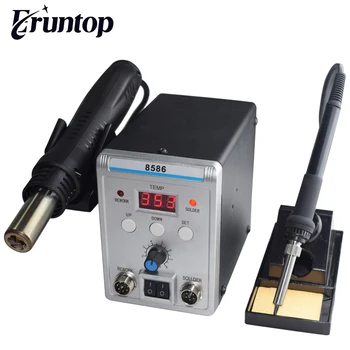 Eruntop 8586 Elektrické páječky +Hot Air Gun Lepší SMD Rework Stanice
