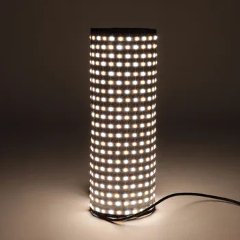 Falconeyes RX-36TDX 250W Bi-Color Flexibilní Rolovací Látkové LED Studio Video Světlo Lampy Osvětlení Panely s Voštinovou Mřížku Softbox
