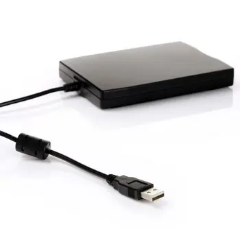 FDD Black USB Přenosný Externí Rozhraní Diskety FDD Externí USB Floppy mechanika pro Notebook 3.5 Palce, 1,44 MB 12 Mb / s