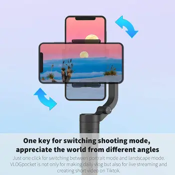 FeiyuTech Vlog Kapse Smartphone Gimbal 3 Osy Ruční Gimbal Růžová Skládací Stabilizátor pro Android 240g Náklad