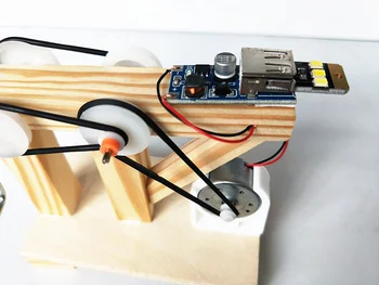 Happyxuan DIY Fyzikální Vědy Experiment Hračky, Děti STEM Vzdělávání Kit Školní Projekt Objev Chlapec Dřeva Elektrické Vynález Dárek