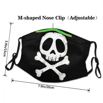 Harlock Vintage Mascarilla Masque Maska Ústech Pokrývají Prostor Pirát Kapitán Harlock Obličeje Ochranné