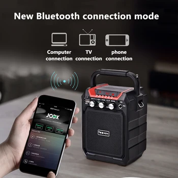 High Power Přenosný Bluetooth Reproduktor Super Bass Sloupec Subwoofer Hudební Centrum Podpory AUX TF FM Rádio Bluetooth Sloupec Boom Box