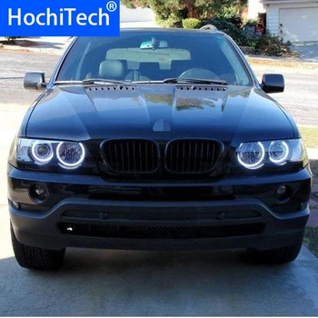 HochiTech pro BMW X5 E53 1999-2006 Ultra Jasné Denní Světlo DRL CCFL Angel Oči, Démon Oči Soupravy Teplá Bílá Halo Prsten