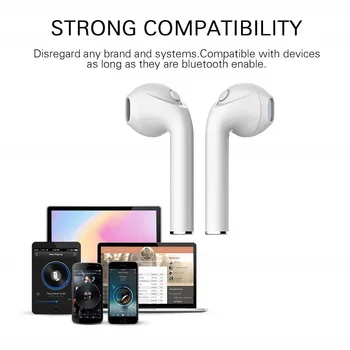 I7s TWS Bezdrátové Bluetooth Sluchátko pro Samsung S9 S9 Plus+ S8+ S8 Poznámka 8 A8 A5 A7 2018 J3 J5 J7 2017 Hudba Sluchátko Nabíjecí Box