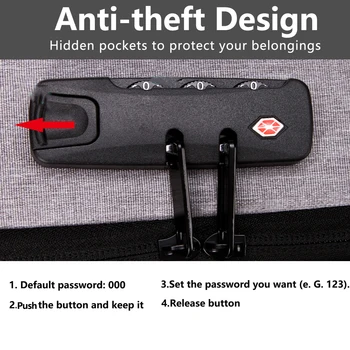 IKE MARTI Anti Theft Batoh Business Laptop Bag Vodotěsný Usb Nabíjecí 15.6 Batůžku Mužské Mochila Módní Ženy/Muži Batohy