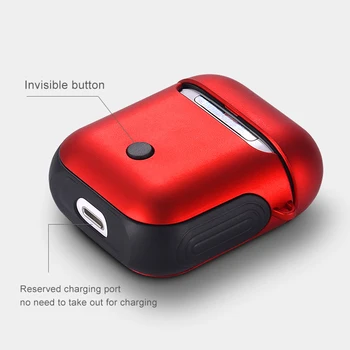 IKSNAIL Sluchátka Pouzdro Pro Apple AirPod1 Kryt Pro Opravdové Bezdrátová Bluetooth Sluchátka Vzduchu Lusky Pouzdro Ochranné AirPod Příslušenství