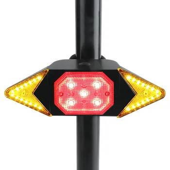 Inteligentní Kolo Soustružení Signál, Cyklistika zadní Světlo Inteligentní USB Kole Dobíjecí Zadní Světlo, Dálkové Ovládání, LED Kontrolka