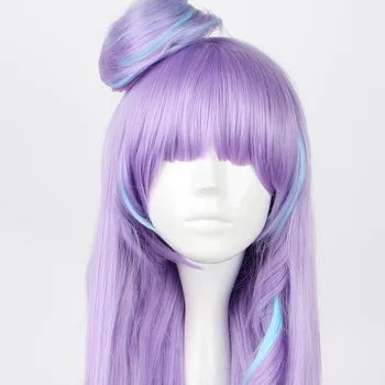 Japonské Anime Macross Frontier ženy Mikumo Guynemer cosplay paruka roli hrát stylizované fialové dlouhé vlasy paruka kostýmy