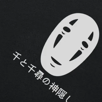 Japonský Styl Spirited Away Dopisy Tisknout Tričko Bavlna Krátký Rukáv Anonymní Harajuku T-Shirt Letní Módní Topy Trička