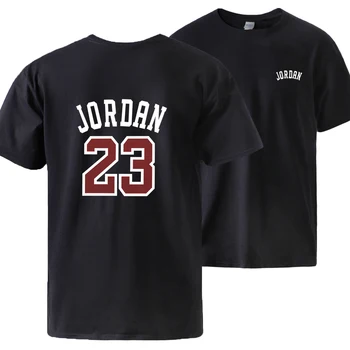 Jordan 23 Tisk Trička Pánské Bavlněné Letní Krátký Rukáv Tee 2020 Muže, Značku Loose Fit Sportovní oblečení, T košile Muži Módní Tričko