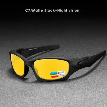 KDEAM Armádní Sportovní Brýle Polarizované sluneční Brýle Muži Křivka Řezání Rám Stres Odolná Objektiv Shield Sluneční Brýle oculos de sol