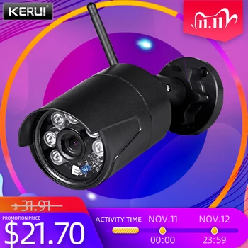 KERUI IP Kamera Wifi Venkovní Vodotěsné Domácí Bezpečnostní Kamery Bezdrátové HD 1080p Podpora ONVIF Noční Vidění, kamerový Systém