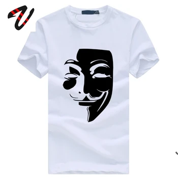 Klasický Film pro Dospělé Oblečení Tričko V jako Vendeta Pánské T-Shirt Všechny Bavlněné Hip Hop Streetwear Podzim Zima Nové Volné Tričko