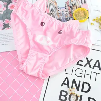 Kočka Kalhotky Japonských Lolita Kalhotky Kreslené Prase Růžová Tanga, spodní Prádlo, Roztomilé Sexy Kalhotky pro Mladé Ženy, Teen Girl Roztomilé spodní Prádlo