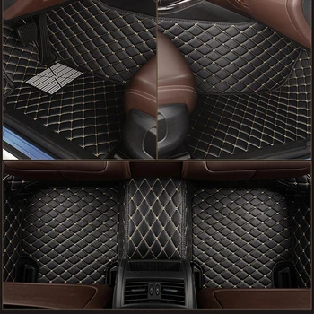 Kožené Vlastní auto podlahové rohože pro INFINITI QX30 QX50 QX56 QX60 QX70 QX80 Q45 Q50 Q60 Coupe koberce, auto příslušenství