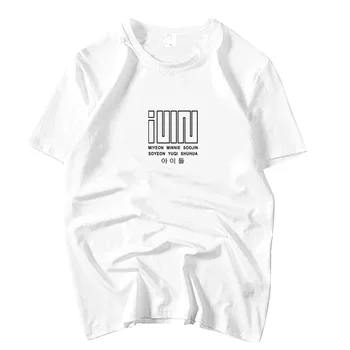 Kpop (g)i-dle GIDLE album udělal jsem všechny členské jméno tisk t tričko letní styl unisex o krk krátký rukáv k-pop t-shirt