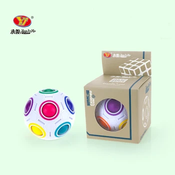 Kreativní Kulovitý Kouzelný Duhový Míček Plastový Magické Koule Puzzle Děti Vzdělávací Učení Rychlost Kostky Hračky pro Děti Dárky