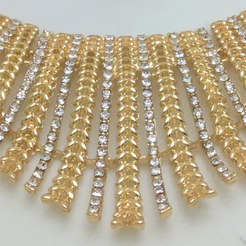 Království Ma Nové Nigerijské Svatební Africké Kostým Velké Šperky Set Dubai Neckace Náramek Náušnice Prsten Sady Pro Ženy, Strana