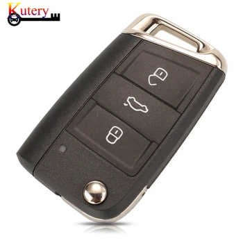 Kutery Originální Dálkový ovladač Smart Auto Klíče Pro VW/Volkswagen Golf 7 Passat Variant 3Buttons MQB Keyless-Go 434MHZ 5G0959752BC