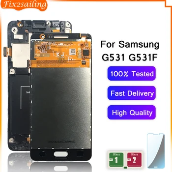 LCD Displej Pro Samsung G531 Galaxy Grand Prime G531H G531F G531FZ G530 LCD Touch Screen Digitizér Montáž S Rámečkem