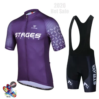 Letní Nového STRAVA 2020 Pro Cyklistické Jersey Sada Prodyšné Závodní Cyklistické Oblečení Horské Kolo, Cyklistické Oblečení Oblek Pro Muže