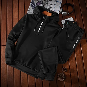 Ležérní tepláková souprava Set Pánské Módní 2020 Jogger Sportovní Oblečení Obleky Jaro Podzim Dva Kusy Mikiny Kalhoty Set Mužského Potu Oblek