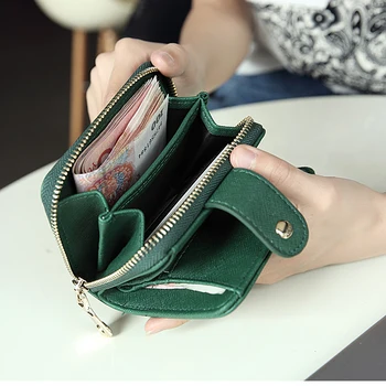 Luxusní Peněženka ženy cartera mujer Kůže Žen Peněženky Krátký zip Mince Kapsa Módní malá peněženka Pro kabelku ženy portfel