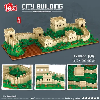 LZ8022 Great Wall svět slavné budovy model diamond stavební bloky sestavené dospělé hračky pro děti dárky