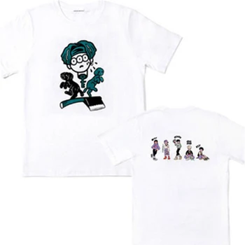 Mainlead KPOP SHINEE PĚT Kreslený T-shirt World Tour Tričko TAEMIN Bavlněné Unisex Tričko Klíč