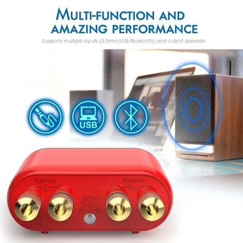 Mini Audio hi-fi Bluetooth 5.0 hi-fi Zesilovač Třídy D Tpa3116 Digitální Amp USB Zvuková Karta AUX 50W*2 Domácí Audio