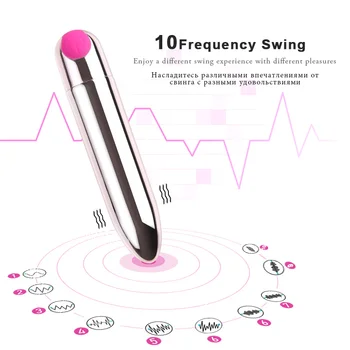 Mini Bullet Vibrátor, USB Nabíjecí Vibrátor Vibrátor Stimulátor Klitorisu Vibrační Masturbátor Pussy Masér Sexuální Hračky pro Ženy
