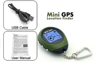 Mini GPS Lokátor PG03 Klíčenka Kapesní Peněženka Tracker, Navigator USB Nabíjecí Venkovní Sportovní Lezení Dlouhý Výlet, Turistických GPS