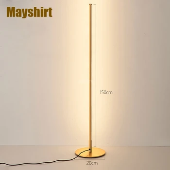 Moderní Minimalistická Led Stojací Lampa Nordic Vertikální Linii Stojící Lampy pro Obývací Pokoj Ložnice Lampa Dlouhý Pás Stojan Svítidla