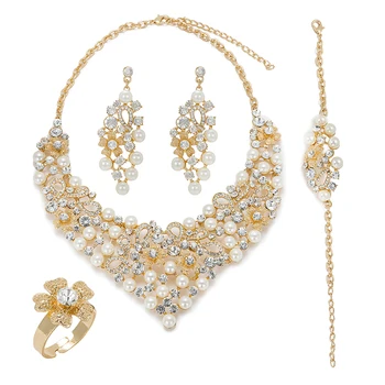 MuKun módní Africké korálky šperky sady pro ženy, svatební svatební Dubaj zlaté šperky soupravy luxusní Egypt šperky návrháři