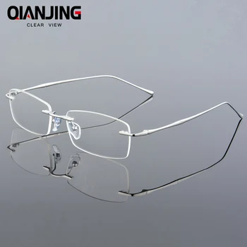 Módní Brýle Unisex Brýle Rám Stručné Design Bez Obrouček Brýle Muži Ženy Značkové Brýle, Brýle, Optické Brýle